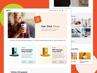 Klova | E-commerce design daily ui design e commerce gradient green minimal minimalism orrange shopify store ui ux vibrant