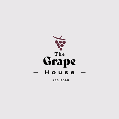 The Grape House Logo brand design brand identity branding branding and identity branding design design grape grapelogo logo logo concept logodesign purple wine