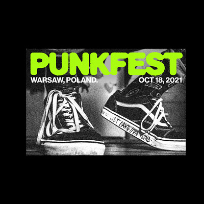 PUNKFEST conceptual design 2d graphics advertising festival gig posters live music poster design promotion promotional design publication design ticket design