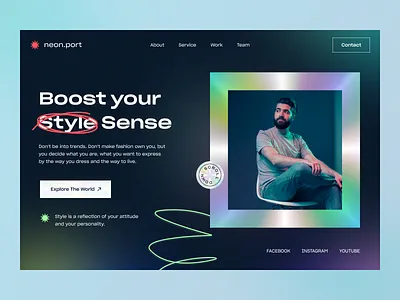 Fashion Website Header Exploration animation branding fashion design header design header exploration hero holographic landing page modeling modeling photography najmul popular shot typography ui uiux ux visual design web design website website design