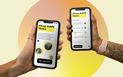 All Hands to Stop AAPI Hate app concept concept design design mobile typography ui ux ui ux design web design