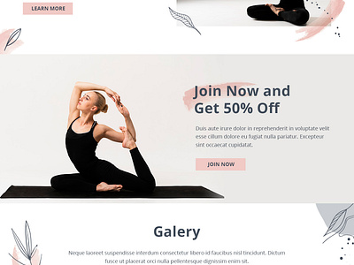 Yoga Website Design branding design divi web design elementor web design fitness web design logo web web design wordpress web design yoga web design