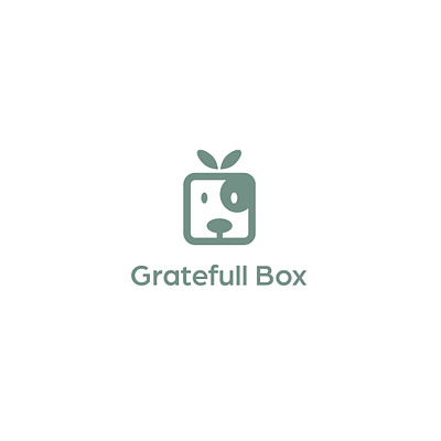 Gift Box Logo Concept creative design dog donation gift gift box graphic design logo logodesign minimal typography