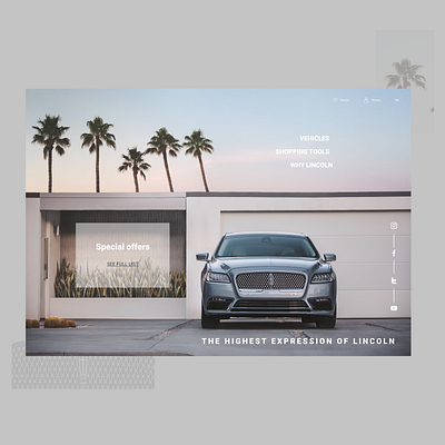 Ecommerce Lincoln brand clean ecommerce landing page luxury modern shopify ui ux ux design web