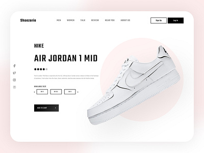 Online Sneaker Store beautiful beautifull branding clean designer ecommerce flat minimal online shop online shopping online store shoe design shoes shoes store shopping sneakers trend ui web web design