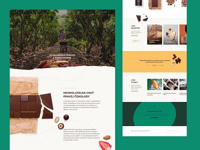 LYRA Chocolate – Landing chocolate homepage microsite scrolling texture ui webdesign website