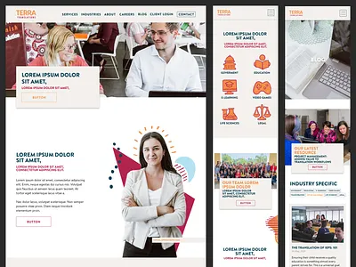 Terra Translations Website Design ui ux