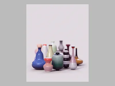 Week 07 - Pottery Class 3d after effects animation arnold clay design dynamics fields gif gravity sketch isometric katamari loop maya motion museum pottery revolve vase