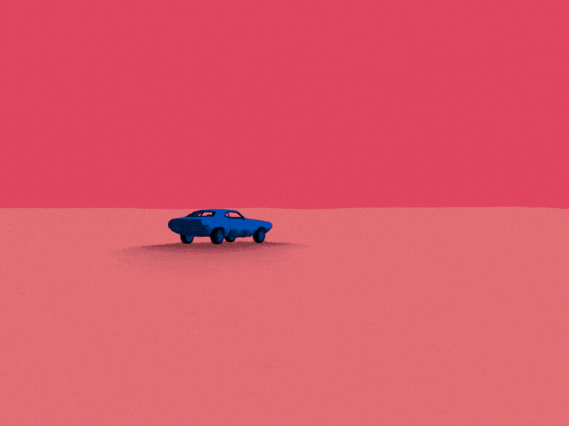 Is It Ever Now 2danimation 3d art 3danimation car desert driving illustration motiondesign motiondesignschool musicvideo