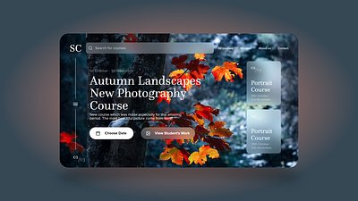 Photography Courses Web UI Design adobe xd app app design art creative design graphic design illustration inspiration ui uiux uiux designer uiuxdesign uiuxdesigner uxdesign web ui web ui design web ui kit web uiux webdesign