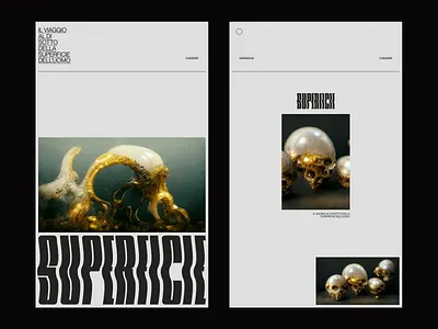 Superficie concept design minimal ui ux web