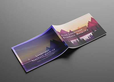 Art Landscape Brochure Mockup download mockup mockup mockups psd