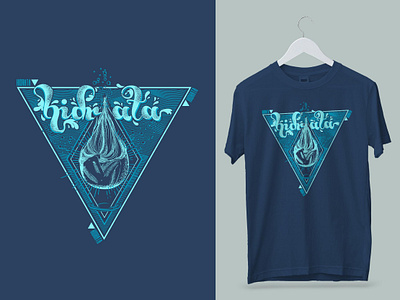 Hidrata design illustration screen print t shirt design vector