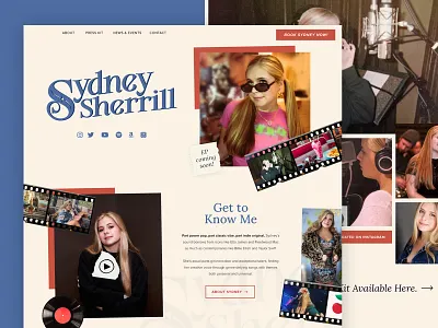 Up & Coming Artist Website artist indie indie singer nashville pop pop singer singer songwriter tennessee web design website design