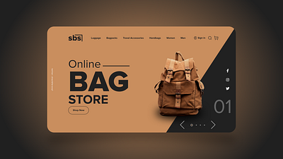 Bag Store Web UI Design adobe xd app app design art creative design designer graphic design illustration inspiration ui uidesign uiux uiuxdesign uiuxdesigner uxdesign web ui web ui design web ui kit web uiux