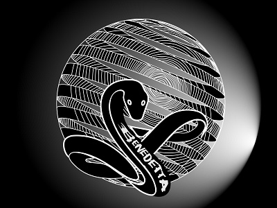 Benedetta benedetta black design fashion ghariheydari graphic design illustration illustrator logo milad milad ghariheydari snake white