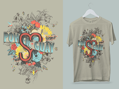 Power Guay design illustration screen print t shirt design vector