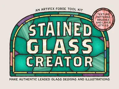 Stained Glass Creator church glass illustrator layer lead leaded light lights marble pattern photoshop stained stained glass stained glass style texture textures vintage window windows