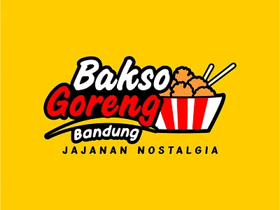 Logo Design - Bakso Goreng bakso branding design fnb food illustration logo typography vector