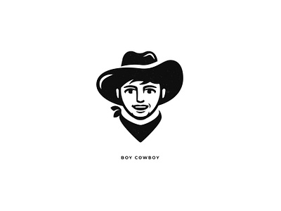 BOY COWBOY branding face icon inspiration logo minimalism vector