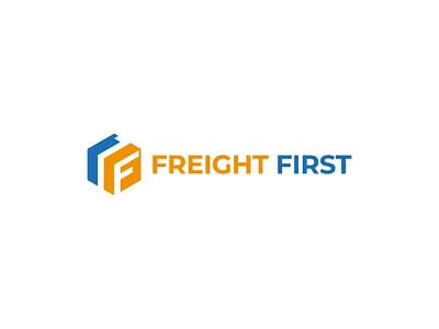 Freight First Logo 1 box brand design brand identity branding cargo cargo ship first freight logo logo design pack package packaging packaging design transport transporter transports travel truck
