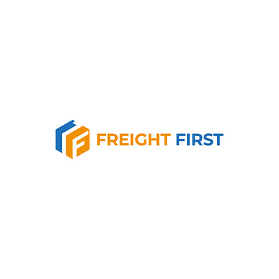 Freight First Logo 1 box brand design brand identity branding cargo cargo ship first freight logo logo design pack package packaging packaging design transport transporter transports travel truck