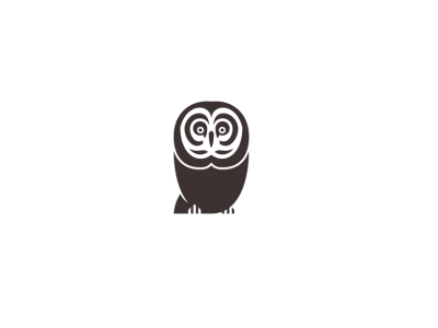 Owl animal bird logo minimal minimalist negative space owl symbol