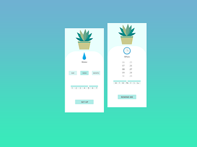 Don't forget about plants:) 007 app daily007 dailyui design illustration ui vector