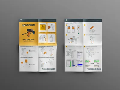 Quick Start Guide design folding illustration print typography vector