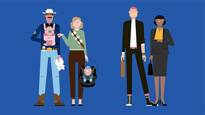 characters 2! characters design illustration people retro style styletest vector