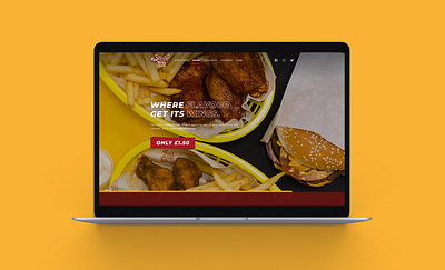 Website Design for Fast Food branding design logo minimal ui ux web website