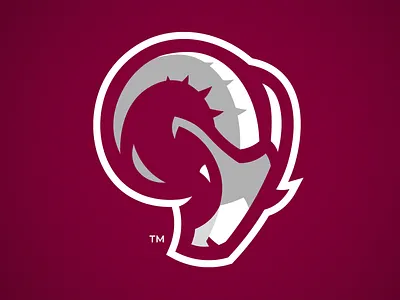 Fordham University Rams Mascot Secondary Logo branding college sports design fordham illustration logo rams sports logo vector