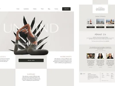 Unwind Yoga website website design websites yoga