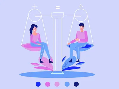 Gender equality gender gender equality illustration man woman