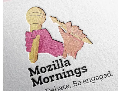 Mozilla Mornings logo design logo orang tech yellow
