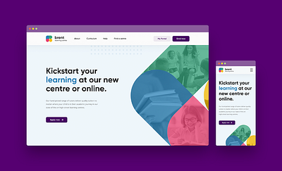 Website Design for Educational Centre branding design logo ui ux web website
