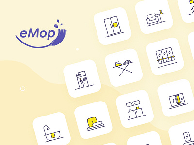 eMop icons design icon set iconography icons illustration illustration design illustrator ux uxdesign uxui visual identity visual identity system