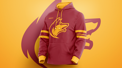 Washington Redwolves Hoodie Design branding design football icon logo redwolves washington washington dc