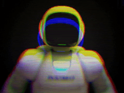 GIF for the 2020 CPDP party organised by Mozilla black disruption gif robot tech