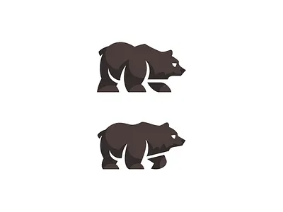 Bear Logomark aggressive animal animal logo bear brown bear charging crossfit fitness grizzly illustration kreatank logo sports teddy wildlife zoo