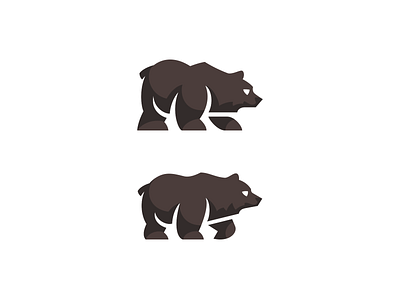 Bear Logomark aggressive animal animal logo bear brown bear charging crossfit fitness grizzly illustration kreatank logo sports teddy wildlife zoo