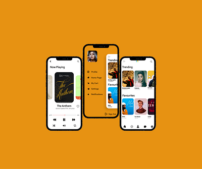 Music App app design illustration ui ux