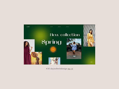 Spring design figma minimal ui user interface ux webdesign webdesigner website website design