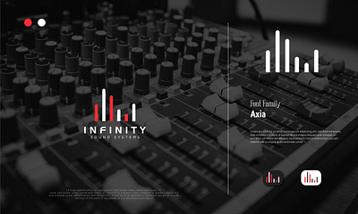 INFINITY SOUND SYSTEMS 3d animation brand branding design flat graphic design illustration life logo logo design minimal minimalist logo modern motion graphics sound ui unique