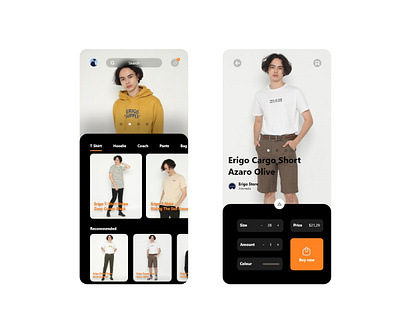 Fashion Shop app branding clothing design fashion fashion app mobile app design mobile ui shopdesignmobilemodernui ui ux