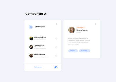 Components UI component link minimal share ui