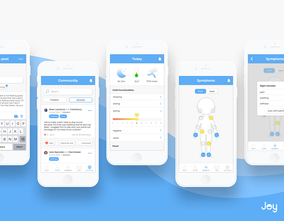 Joy - Service Design app health app healthcare mobileapp service servicedesign ui uiux