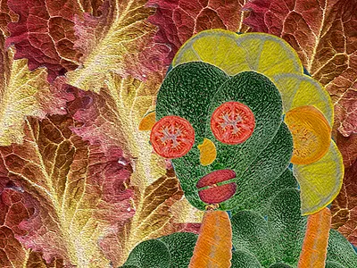 Veggie Lady design graphic design