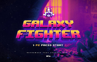 80`s Retro Text Effects vol.4 Synthwave Retrowave 1980s 3d 80`s 80s effect effects fighter galaxy label logo mockup neon photoshop retro retrowave style synth synthwave text wave