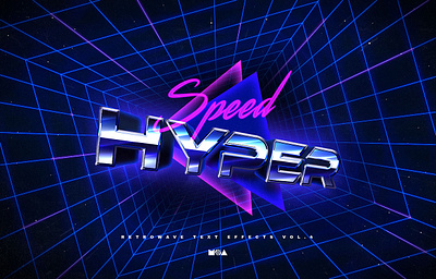 80`s Retro Text Effects vol.4 Synthwave Retrowave 1980s 3d 80`s 80s effect effects hyper label logo mockup neon photoshop retro retrowave speed style synth synthwave text wave